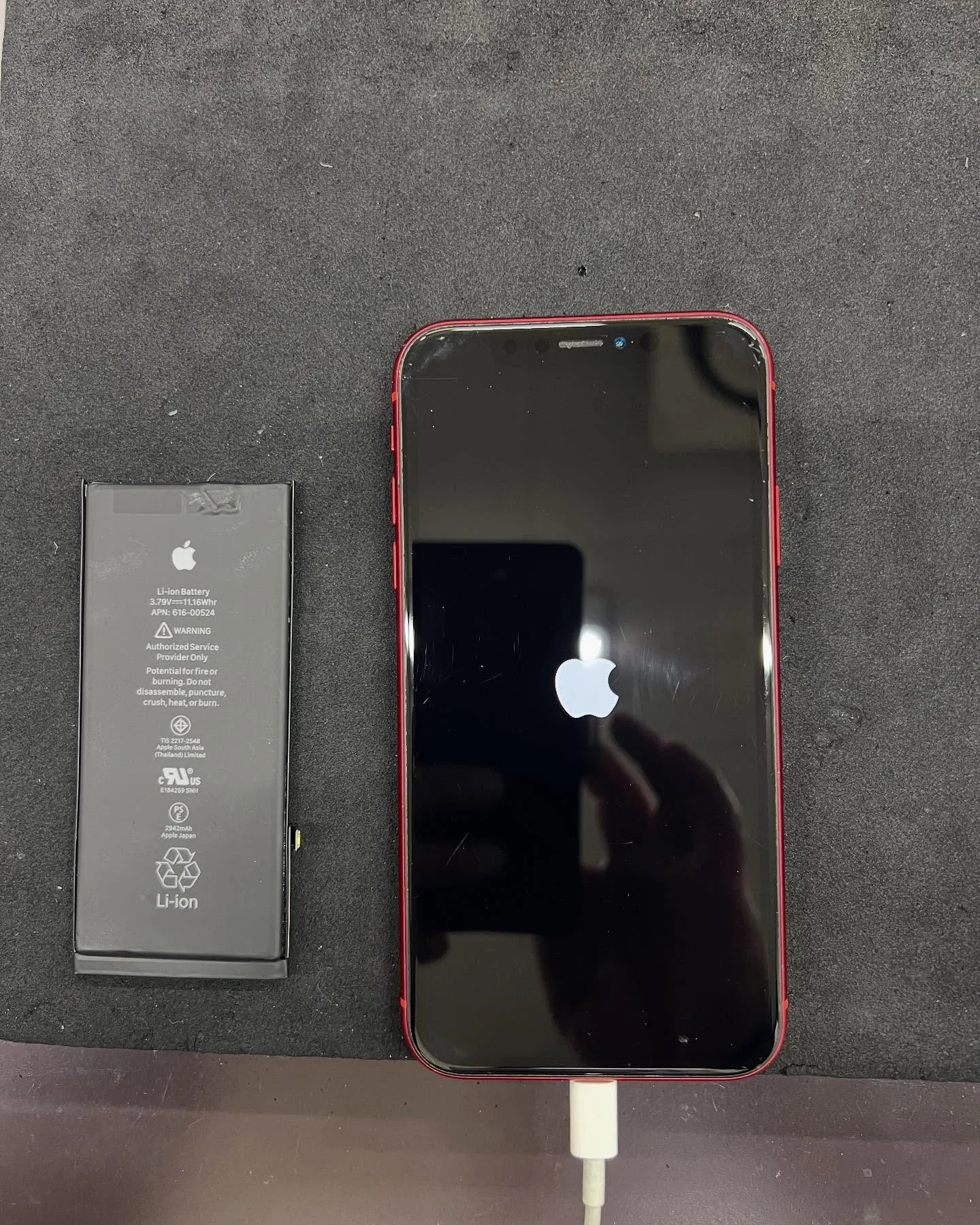 iPhone11のバッテリー交換