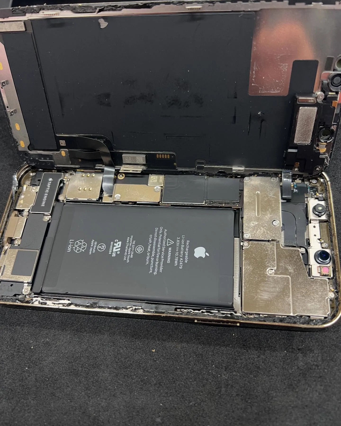iPhone 12proのイヤースピーカー修理