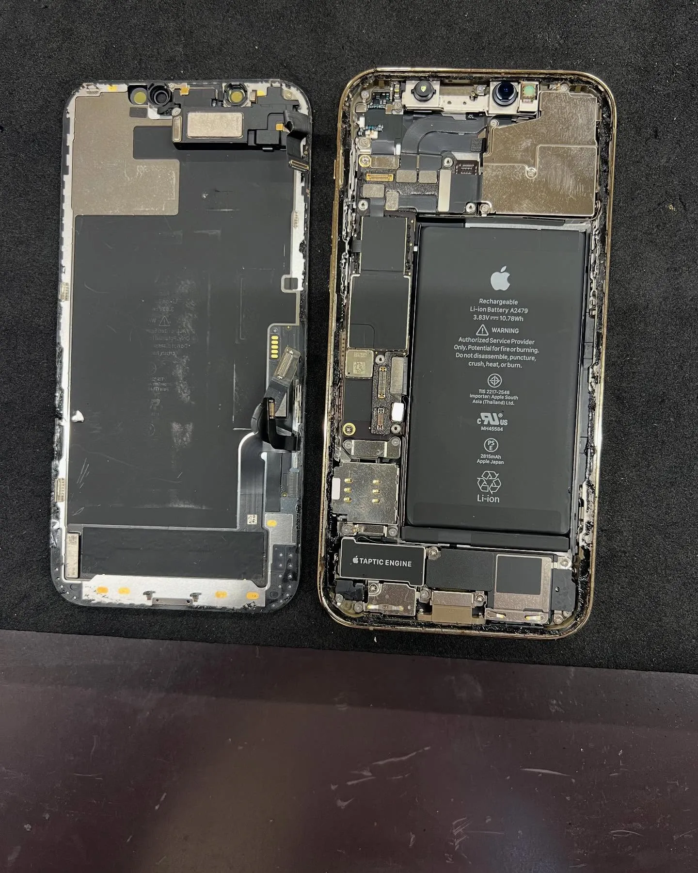iPhone 12proのイヤースピーカー修理