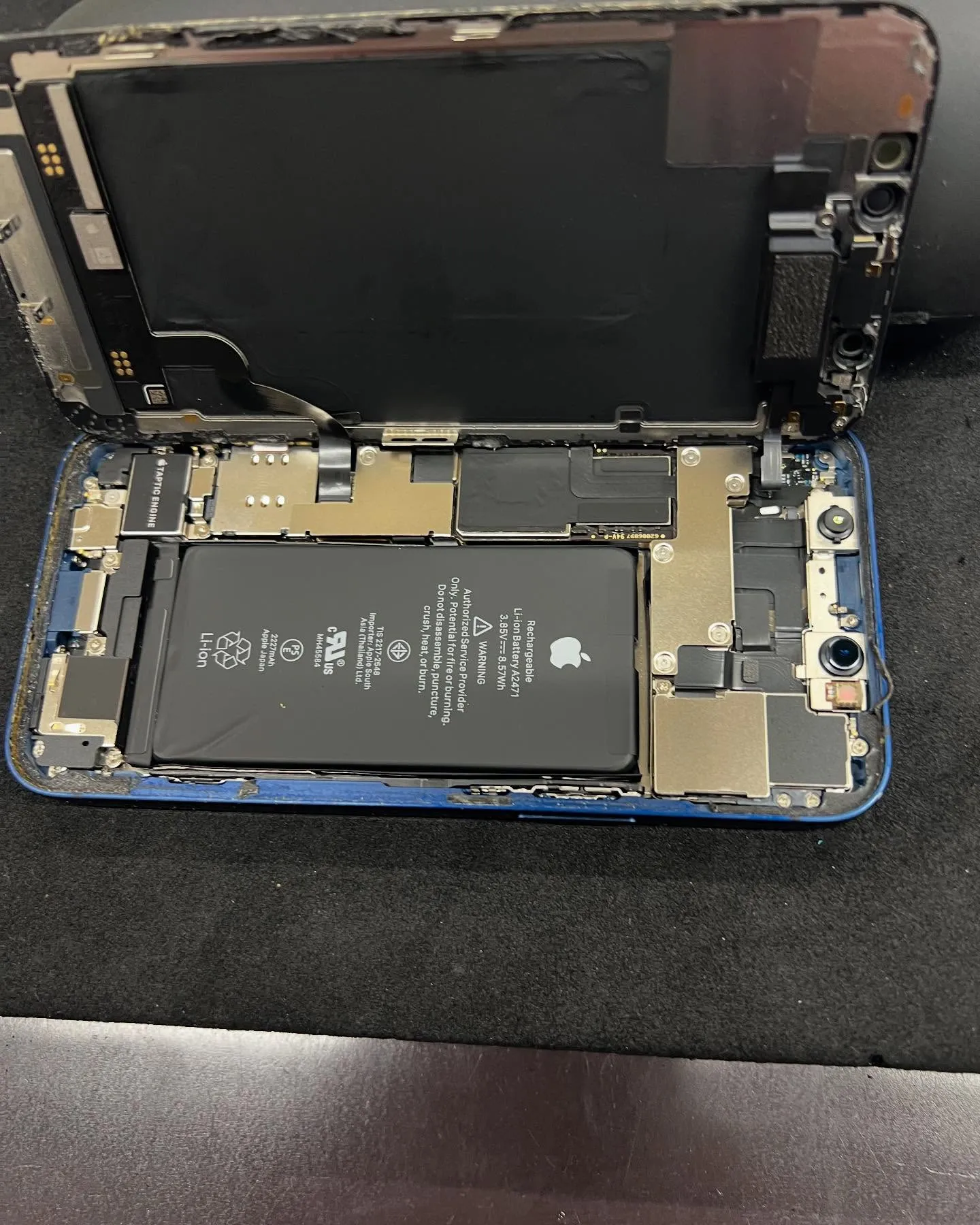 iPhone12のバッテリー交換