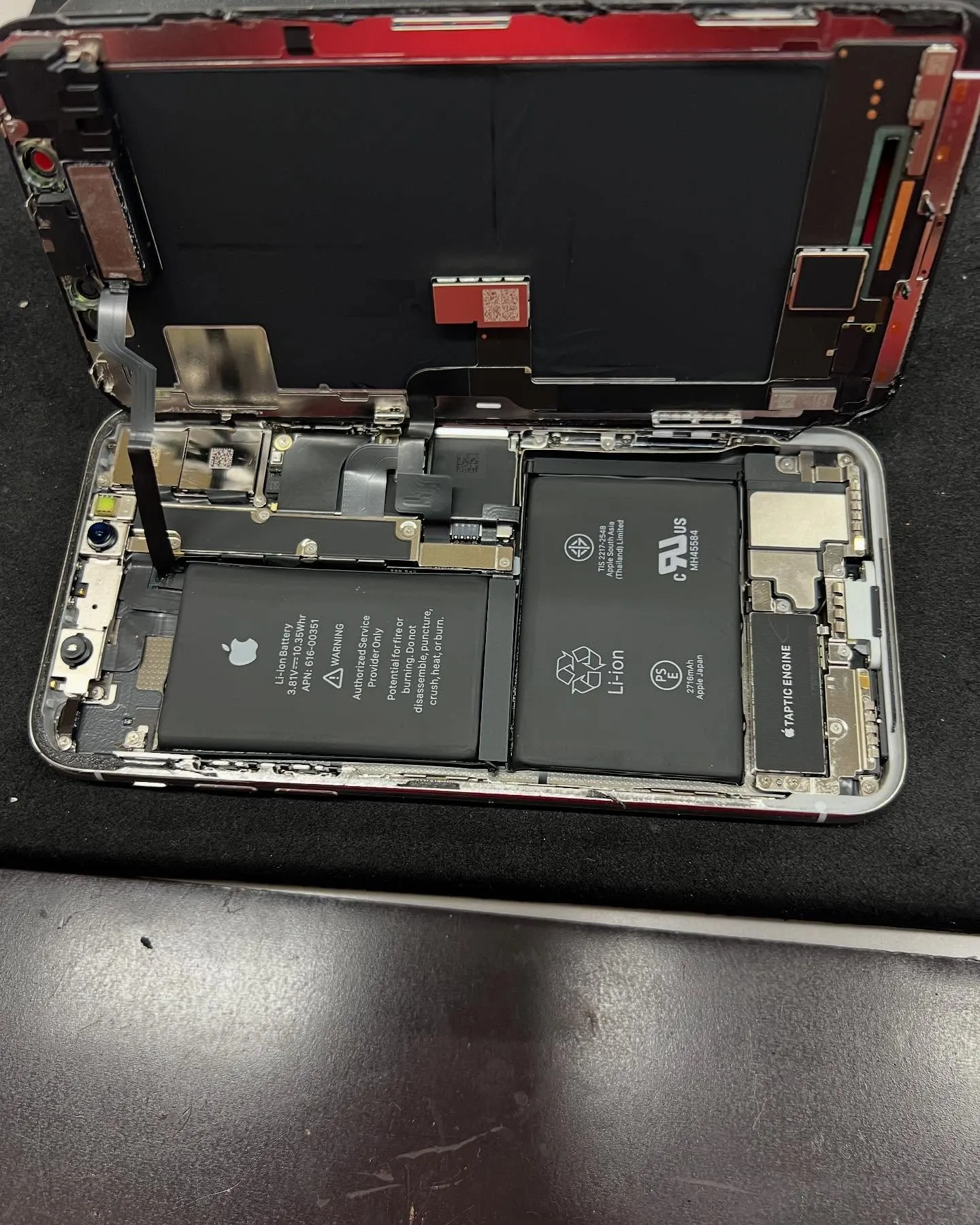 iPhoneXのバッテリー交換