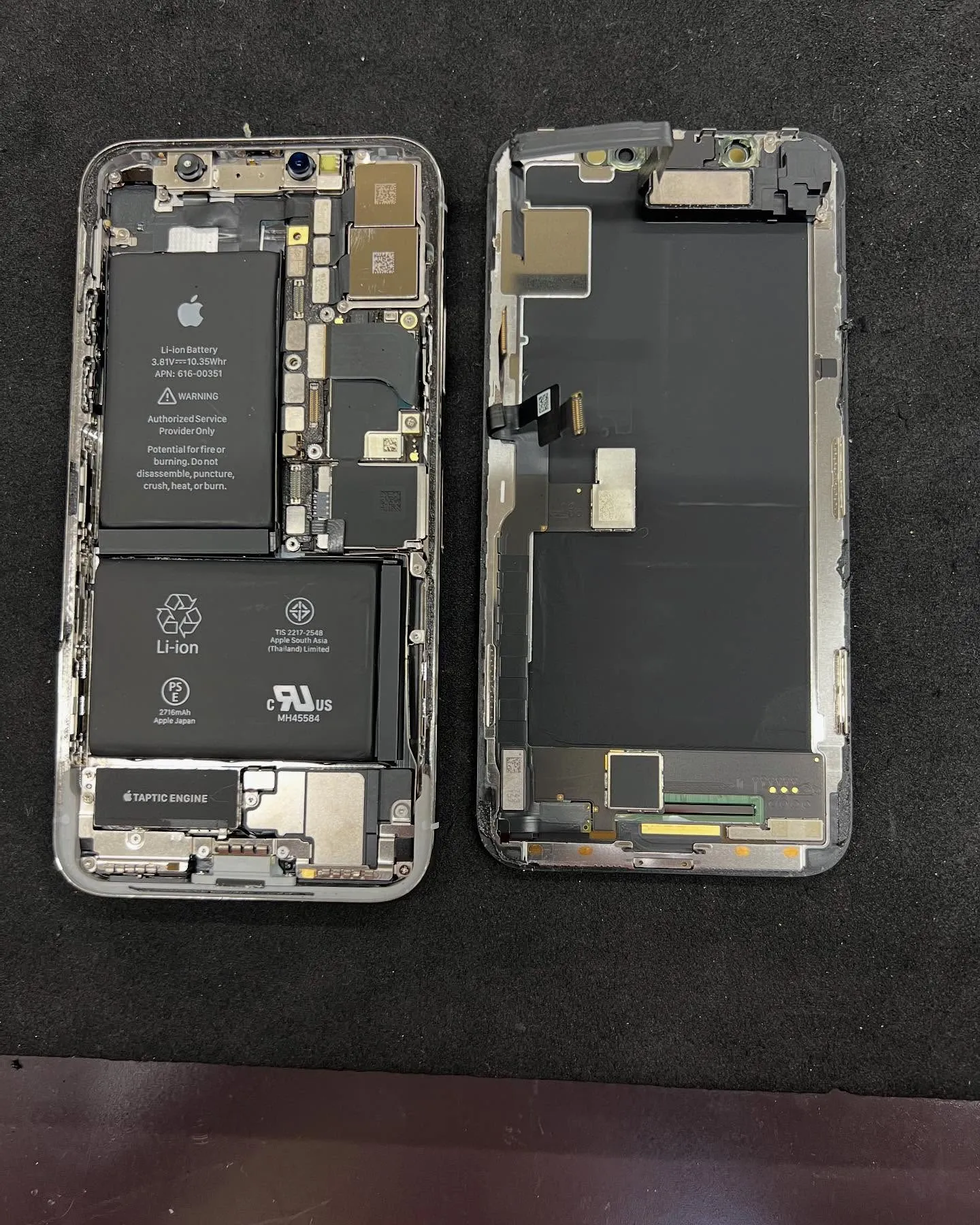 iPhoneXのバッテリー交換
