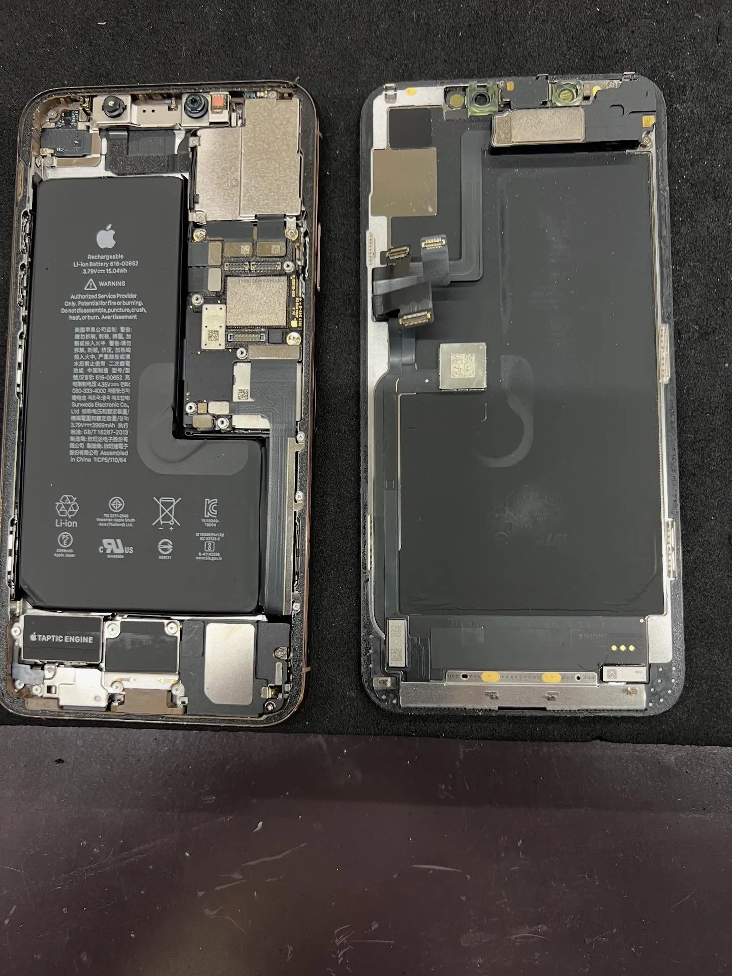 iPhone 11proのイヤースピーカー修理