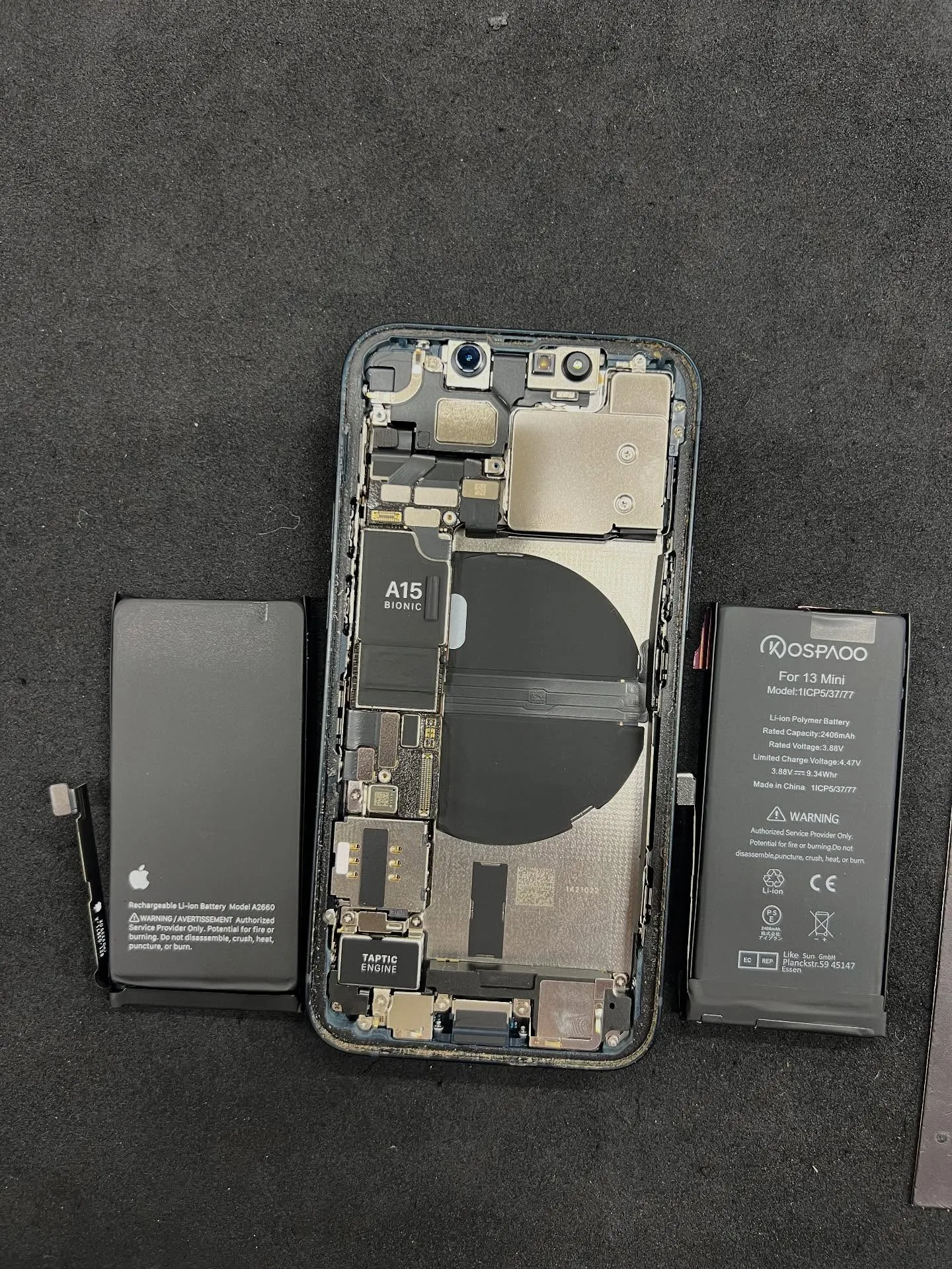 iPhone 13miniのバッテリー交換