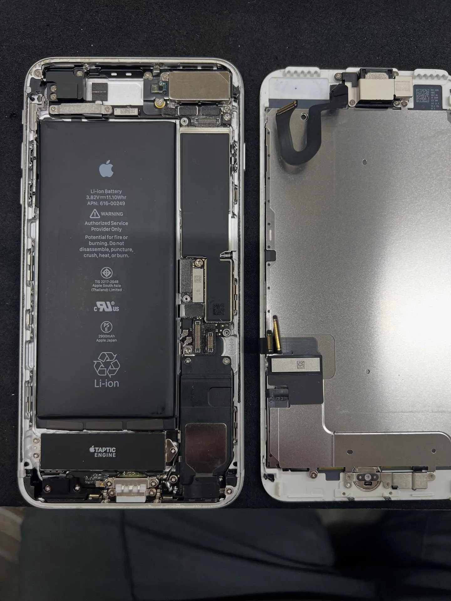 iPhone7plusのバッテリー交換