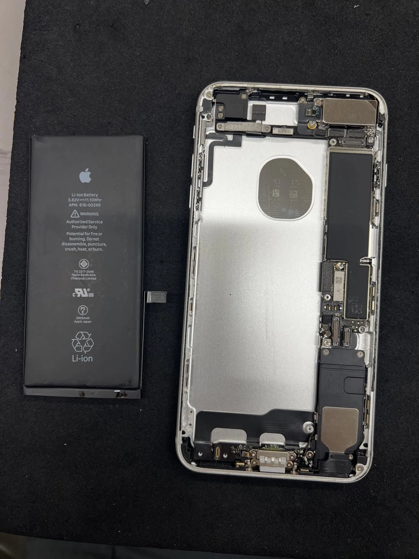 iPhone7plusのバッテリー交換