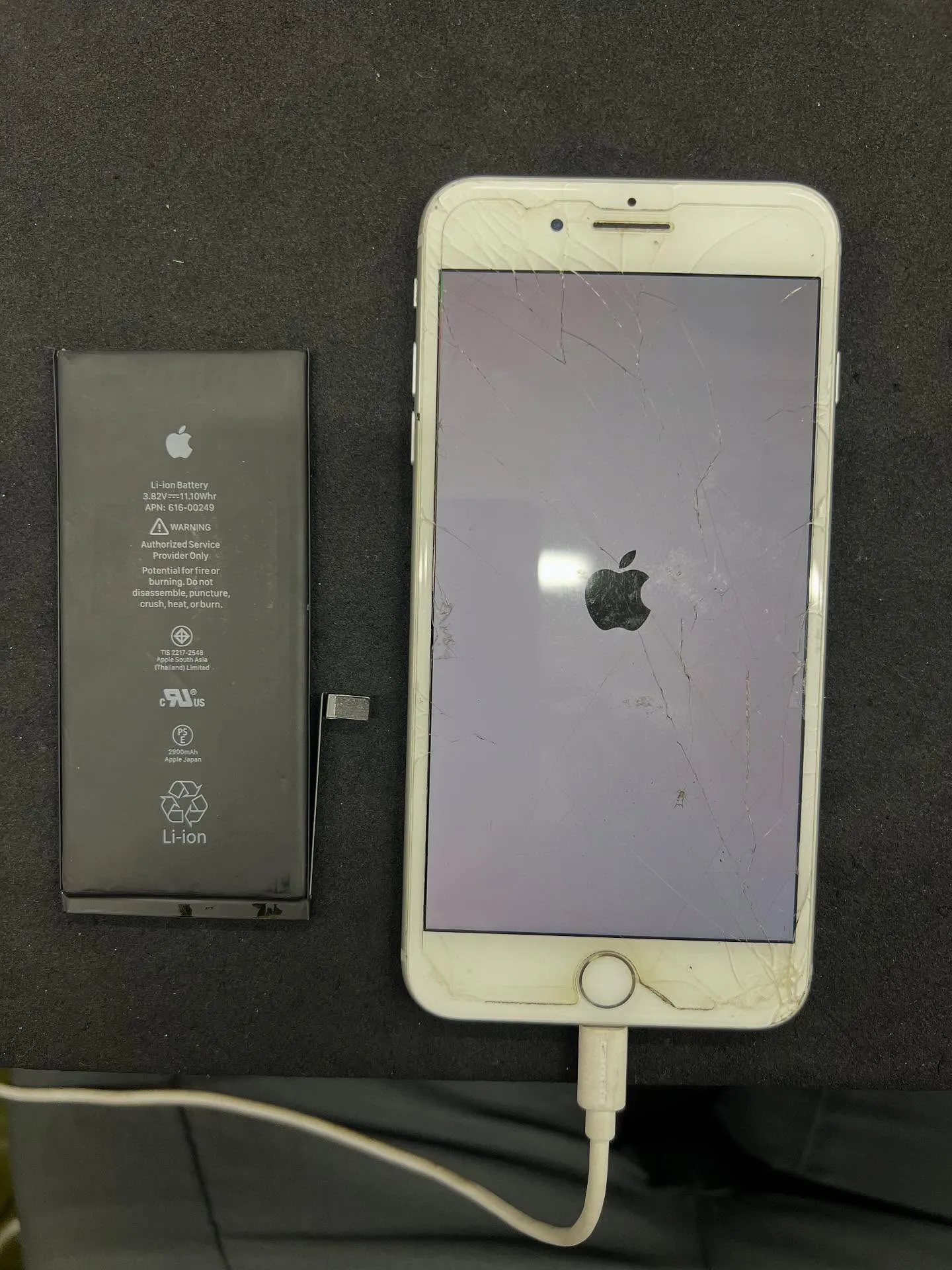 iPhone7plusのバッテリー交換