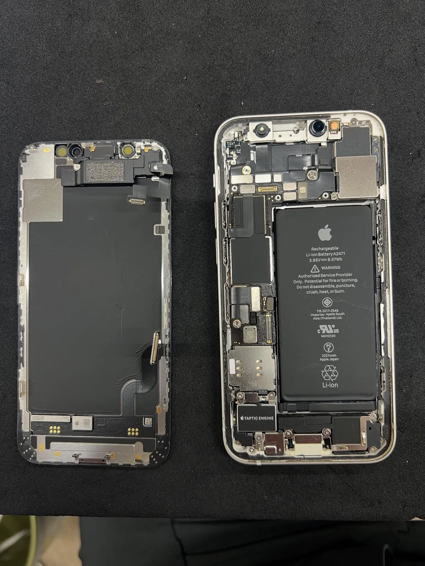 iPhone12のバッテリー交換