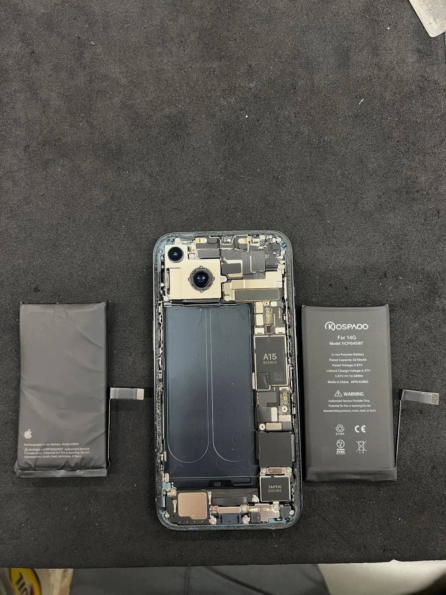 iPhone14のバッテリー交換