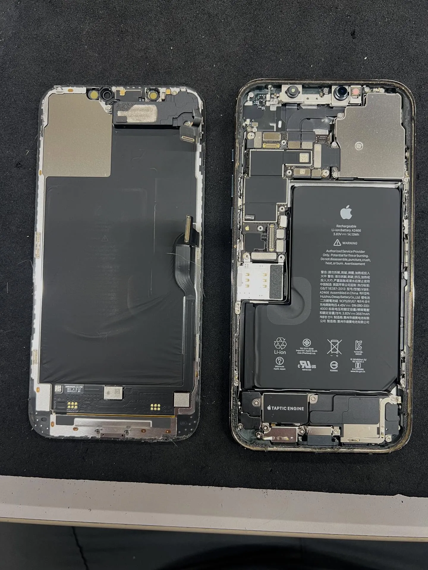 iPhone 12promaxのイヤースピーカー修理