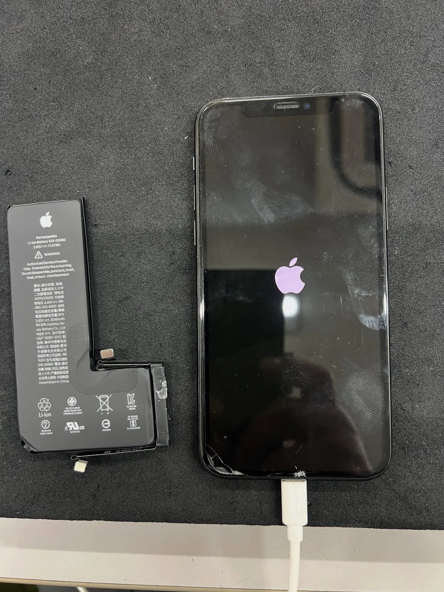 iPhone 11proのバッテリー交換