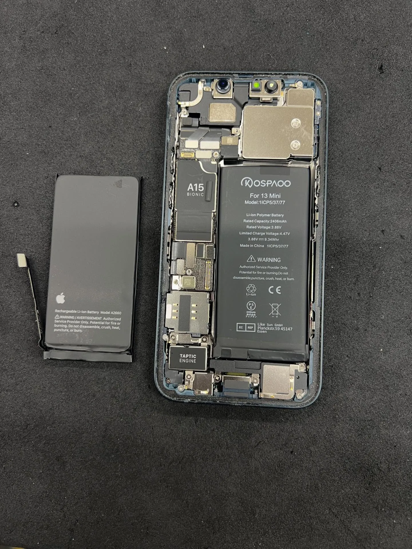 iPhone13のバッテリー交換