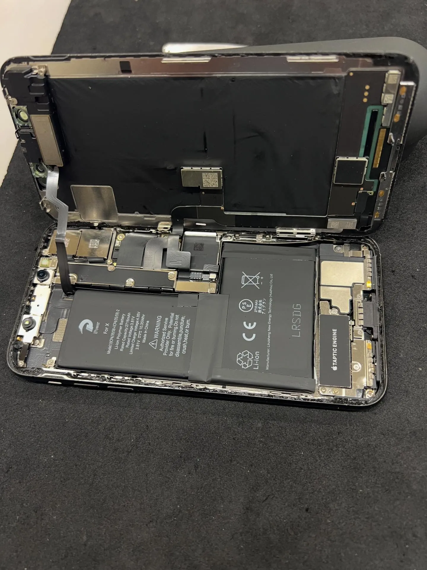 iPhoneXのイヤースピーカー修理