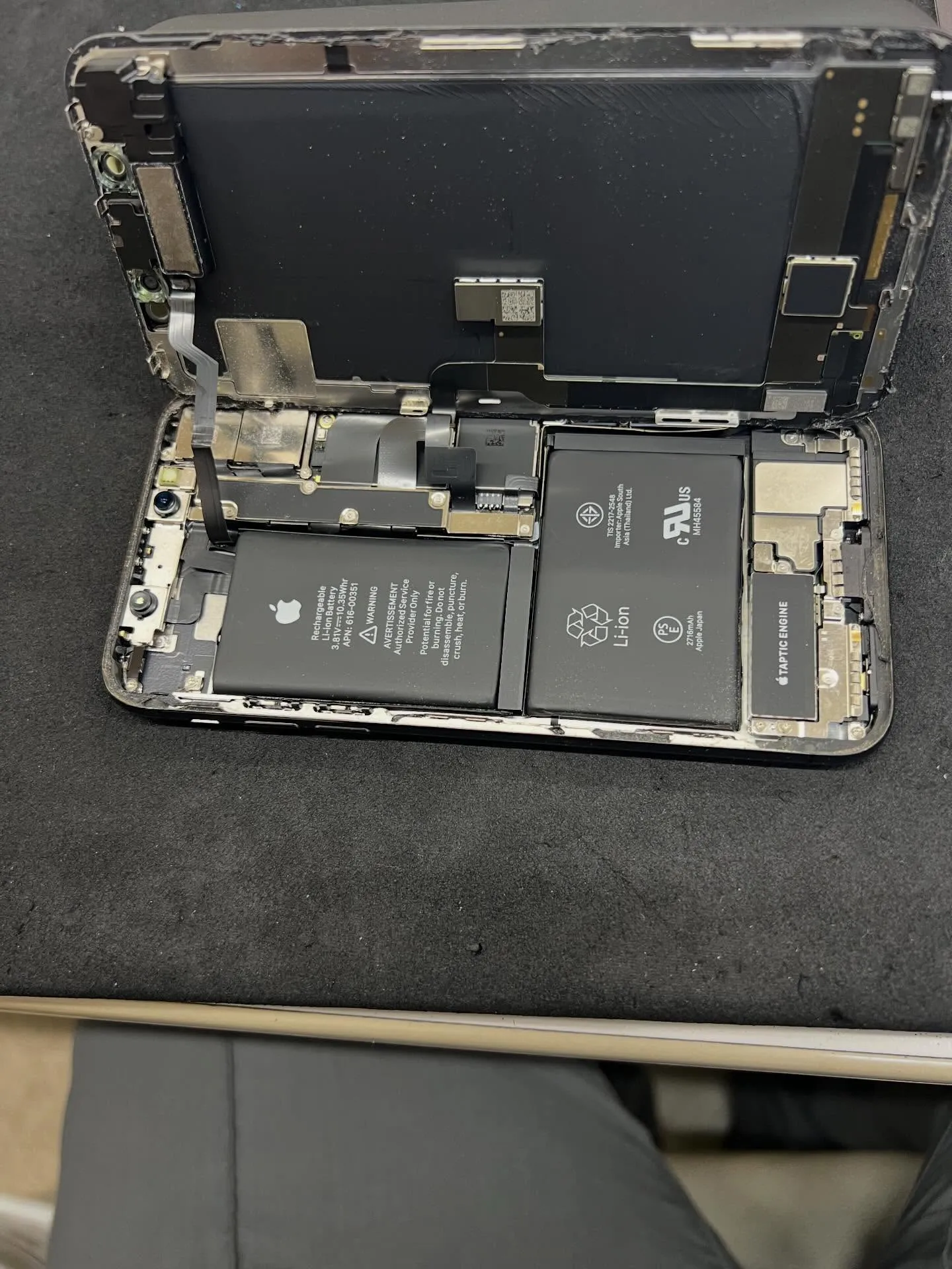 iPhoneXのバッテリー交換