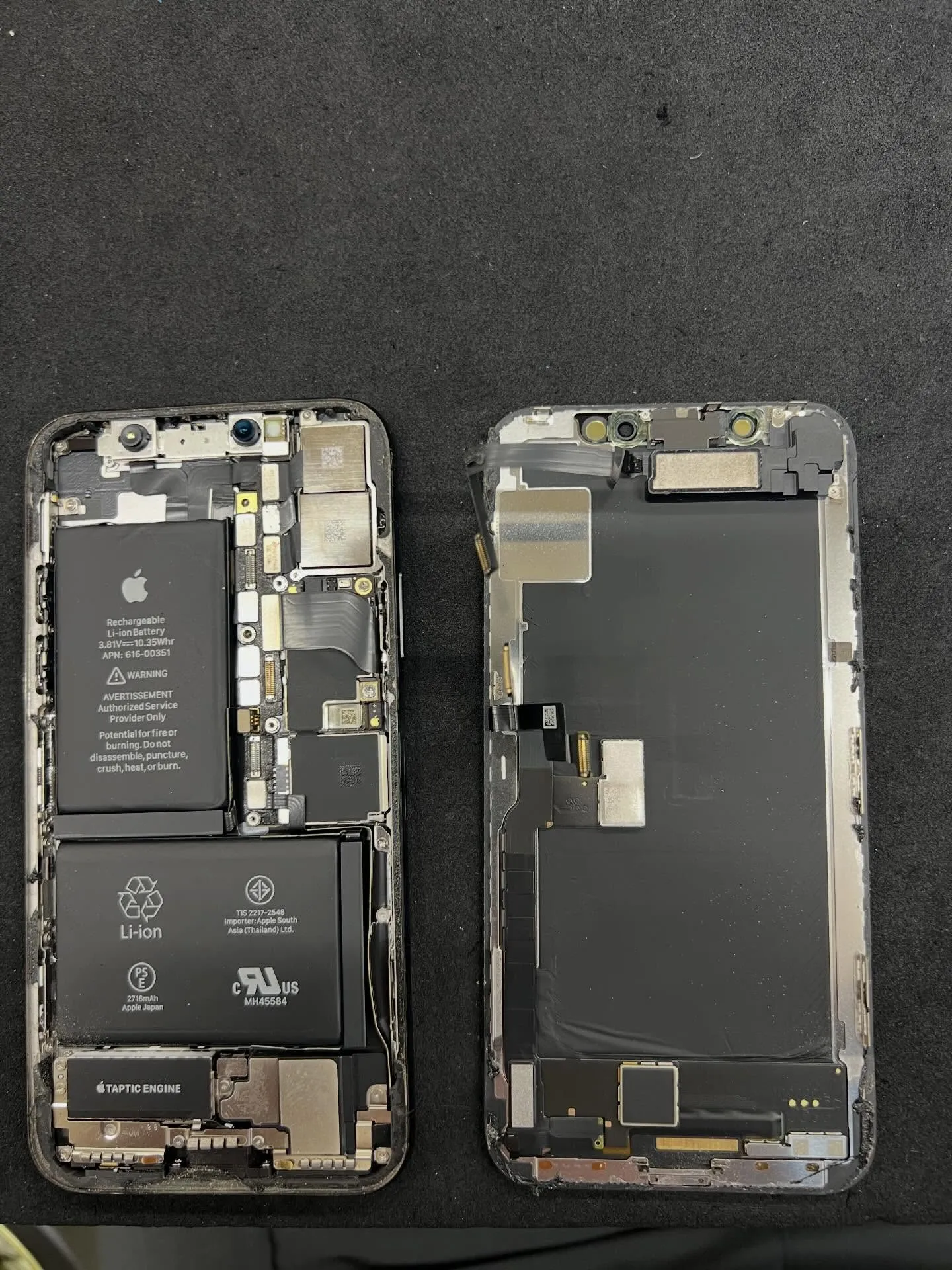 iPhoneXのバッテリー交換