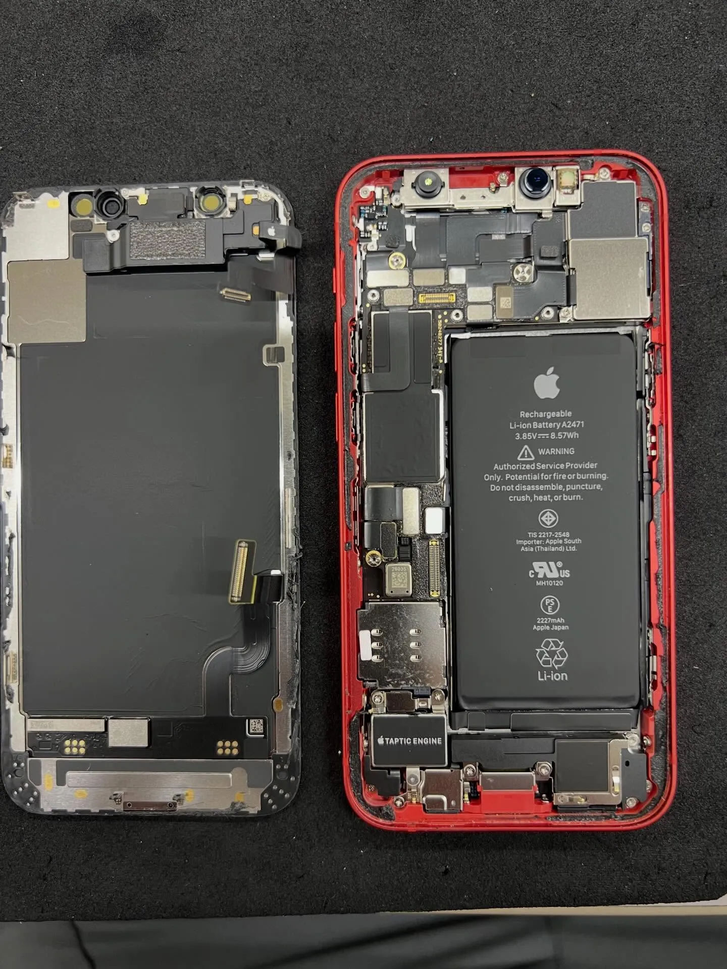 iPhone12のバッテリー交換