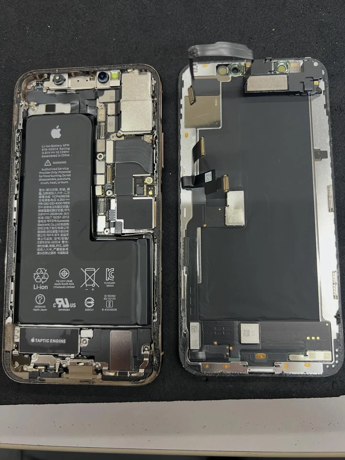 iPhoneXの画面修理