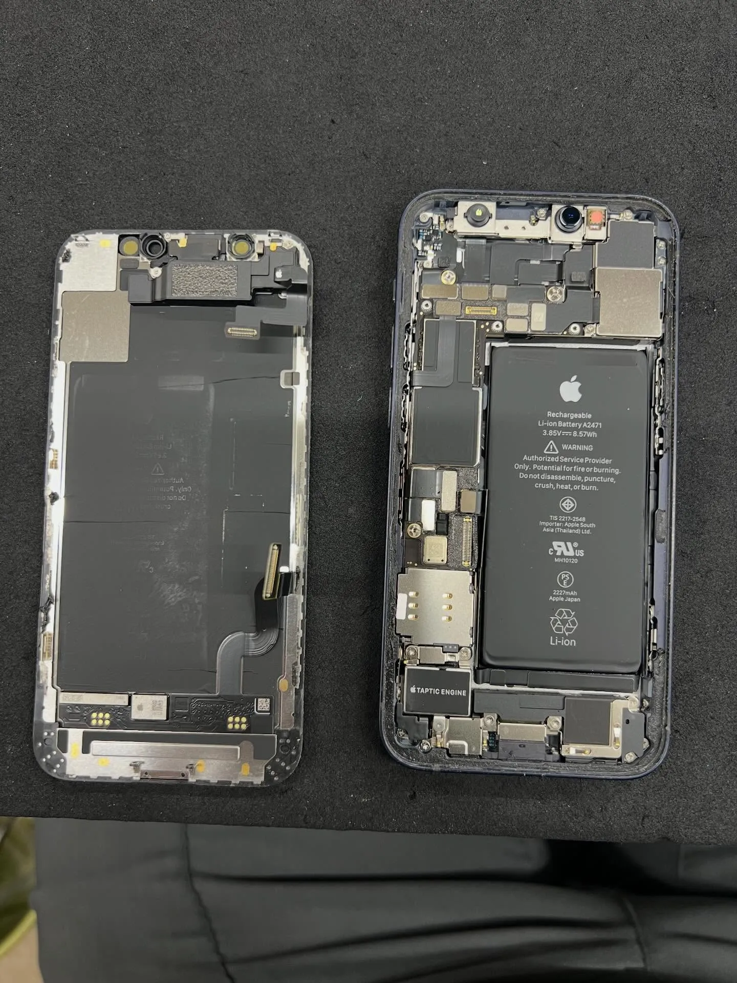 iPhone 12miniの画面修理とバッテリー交換