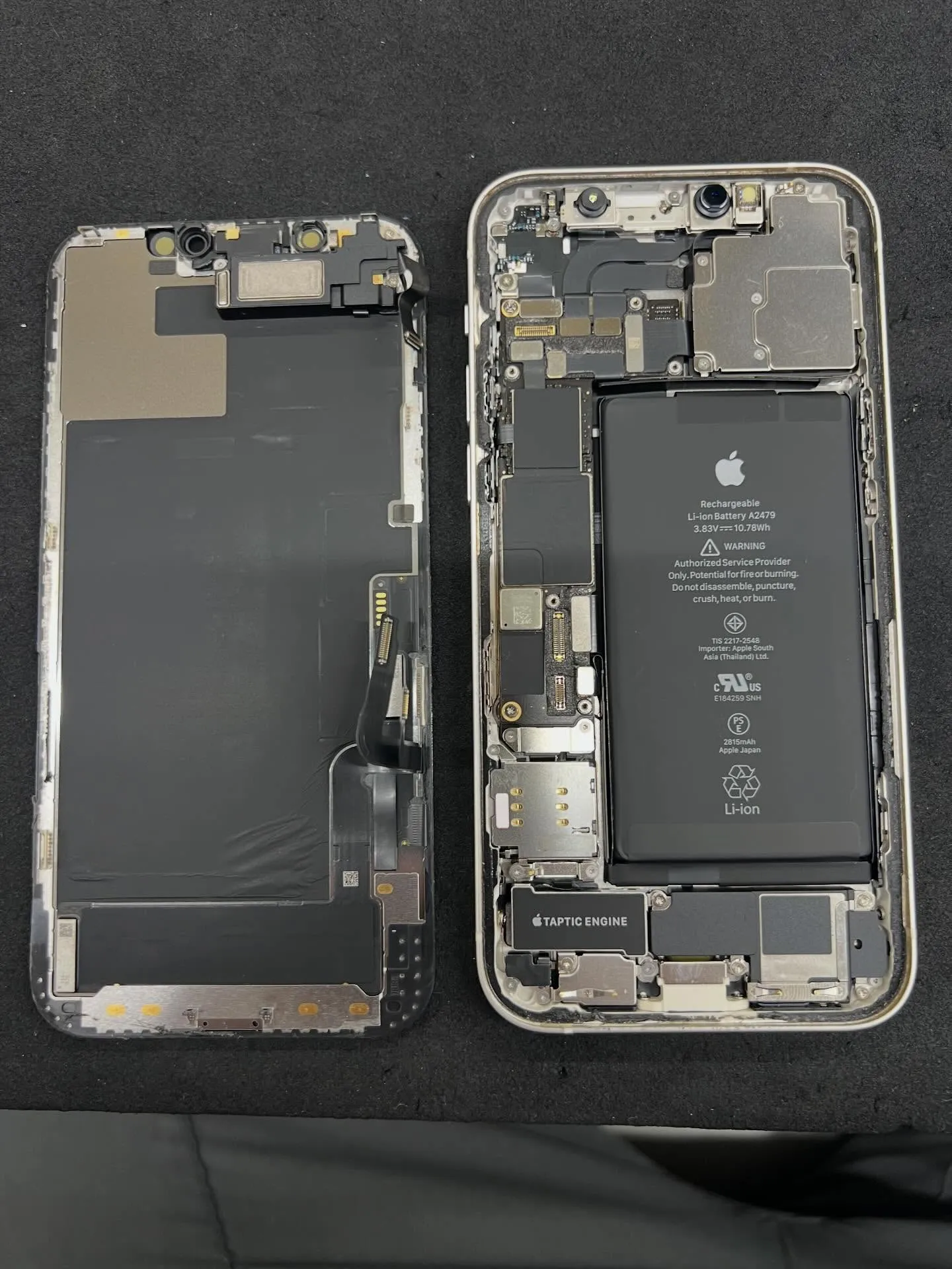 iPhone12のバッテリー交換